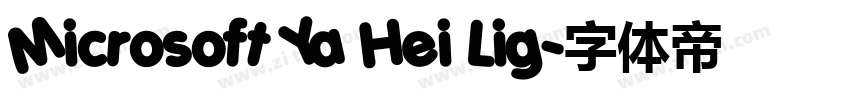 Microsoft Ya Hei Lig字体转换